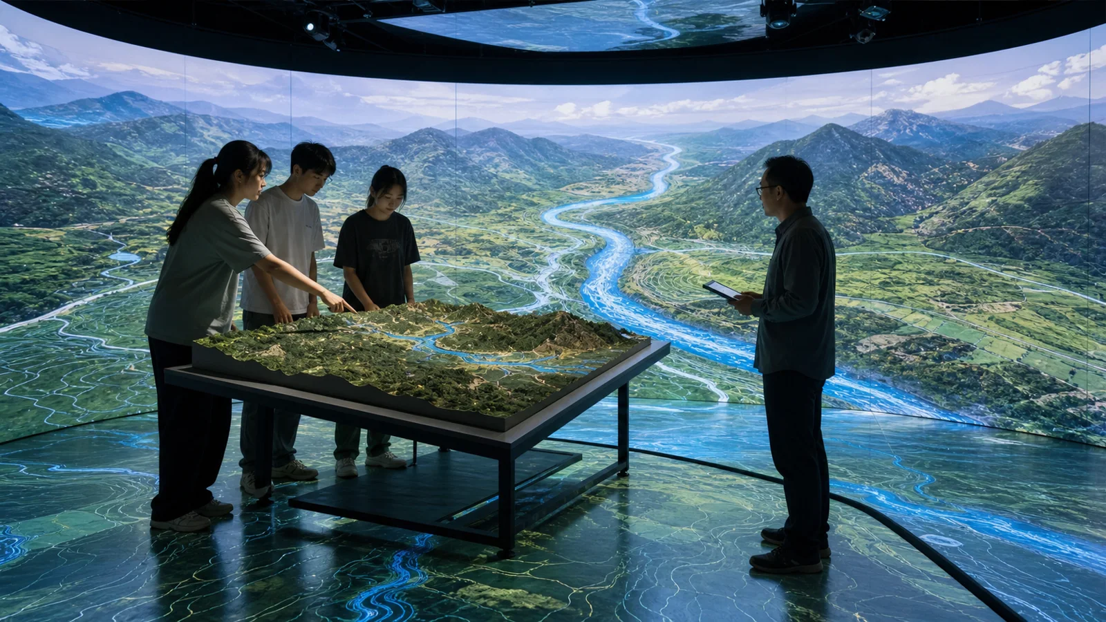 沉浸式地理教学与虚拟实训